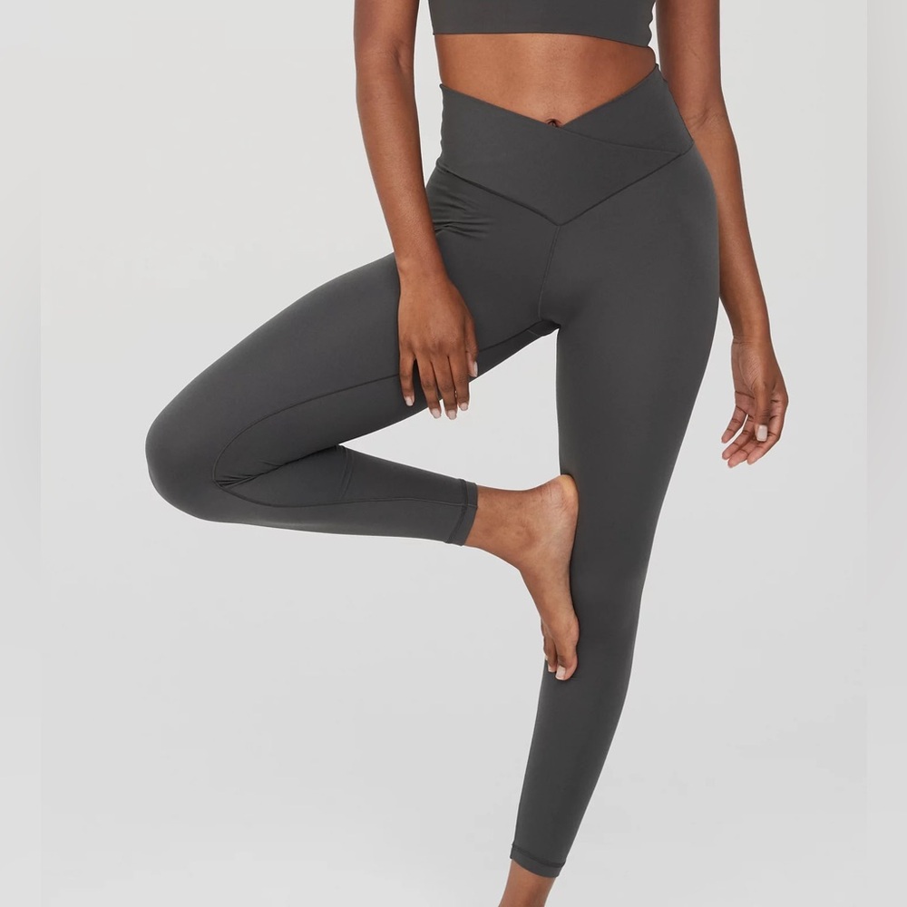 Aerie Charcoal High-Waisted Leggings LIKE NEW